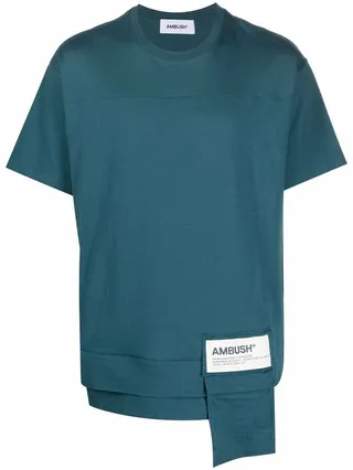 waist pocket logo-print T-shirt
