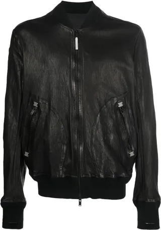 Zipped Leather Jacket