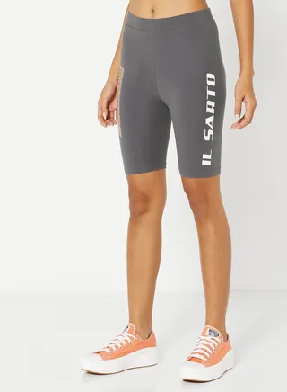 Wave Graphic Cycling Shorts