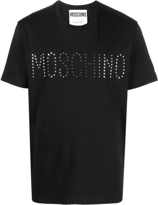 studded logo T-shirt