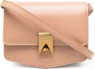 ALAÏA- Papa Small Leather Crossbody Bag