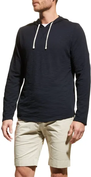 Men's Solid Slub Popover Hoodie