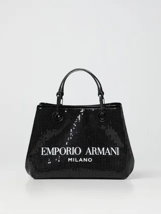 Emporio Armani bag in nylon with embroidered sequins