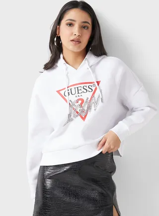 Printed Knitted Hoodie