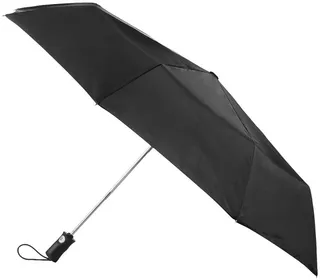 Totes One-Touch Auto Open Close ECO Compact Umbrella - Black