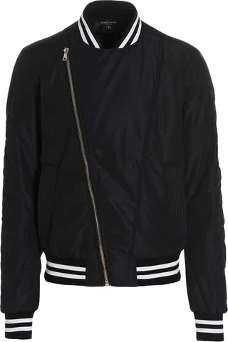 Logo Print Bomber Jacket