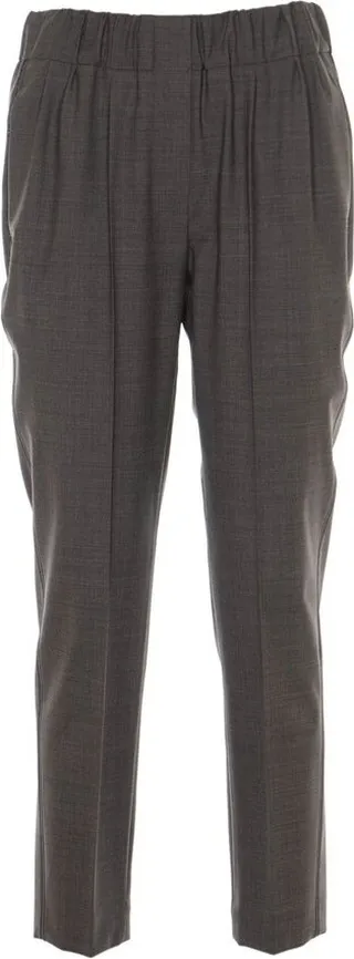 Brunello Cucinelli Elasticated Cropped Pants