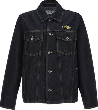'wave Off Denim Utility Shi Raw Indigo Yel' Jacket
