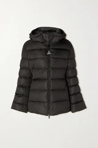 Moncler - Dera Hooded Quilted Down Jacket - Black