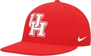 Men's Nike Red Houston Cougars True AeroBill Performance Fitted Hat