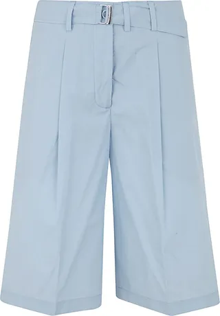 Bermuda With Elastic Band And Belt