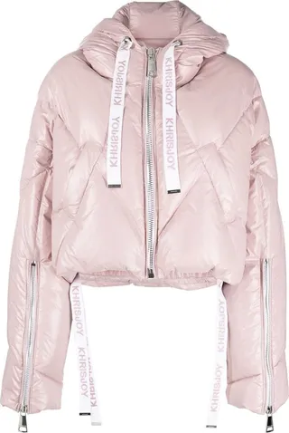 Drawstring Cropped Puffer Jacket