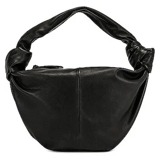 Bottega Veneta Teen Double Knot Shoulder Bag in Black