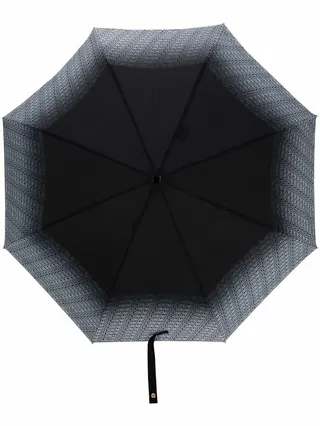 Logo-Print Foldable Umbrella