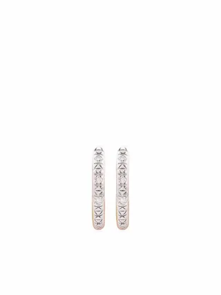 Riva Mini diamond huggie earrings