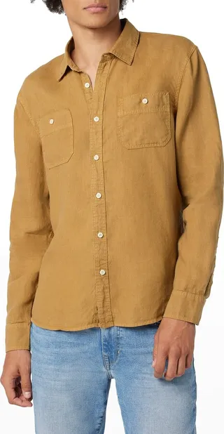 Men's Soft Linen Workwear Shirt