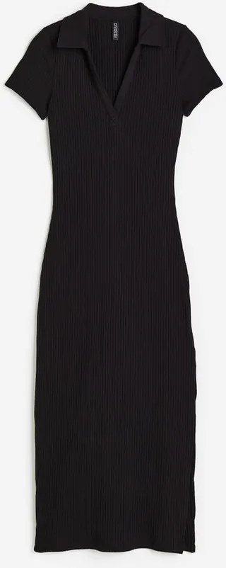 Bodycon Dress with Collar