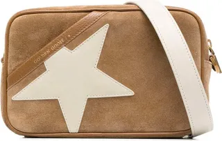 Star Bag Large Shoulder Strap Suede Body And Polished Leather Star And Shoulder