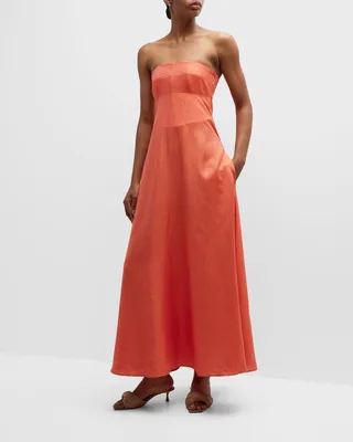 Montenegro Strapless Empire Maxi Dress