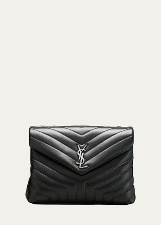 Loulou Medium YSL Matelasse Calfskin Flap-Top Shoulder Bag