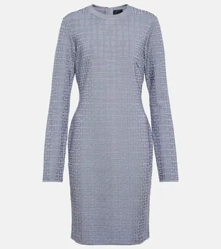4G jacquard knit minidress