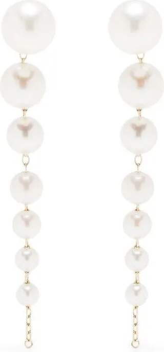 14kt yellow gold Sea Of Beauty Akoya pearl drop earrings