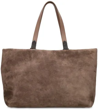 Smooth leather shoulder bag