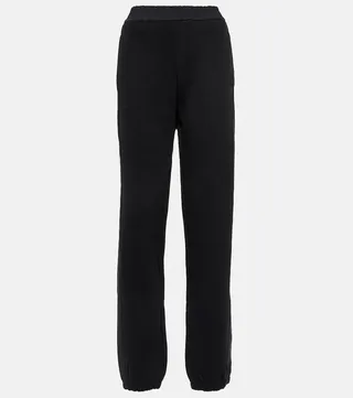Mid-rise cotton sweatpants