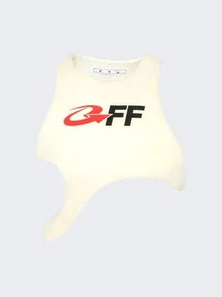 Exact Opposite Flock Bib Ivory and Black