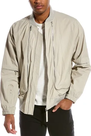 Helmut Lang Mesh Mix Bomber Jacket