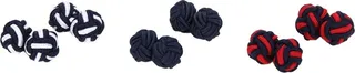 Cufflinks And Tie Clips Midnight Blue