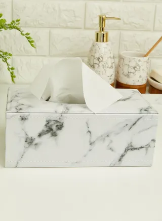 Marble Printed Tissue Box