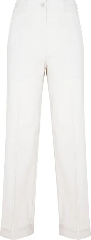 Moncler Logo Patch Straight Leg Pants