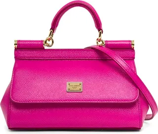 Sicily Mini Pink Leather Handbag