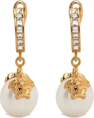 Crystal-Embellished Drop Earring