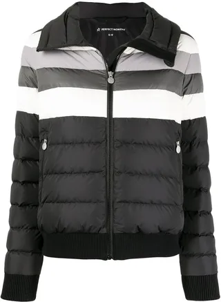 Colour-Blocked Puffer Jacket