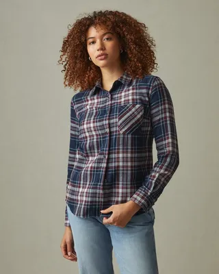 Vintage Flannel - Dress Navy Plaid