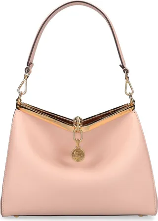 Medium Vela leather shoulder bag