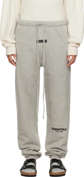 Essentials Gray Drawstring Lounge Pants