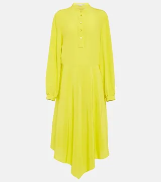 Silk midi dress