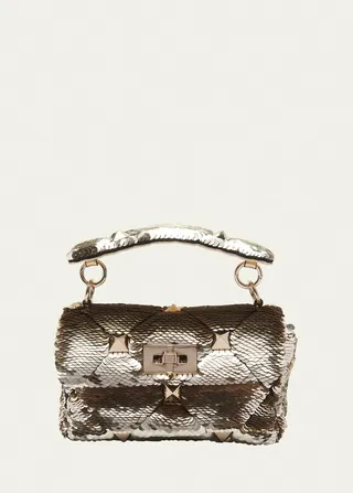 Roman Stud Small Sequins Chain Shoulder Bag