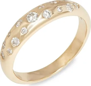14K Yellow Gold & 0.32 TCW Diamond Wedding Band