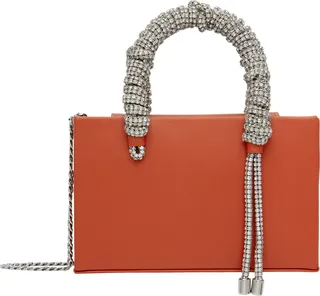 KARA Red Midi Phone Cord Bag