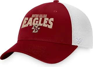 Men's Top of the World Maroon Boston College Eagles Breakout Trucker Snapback Hat