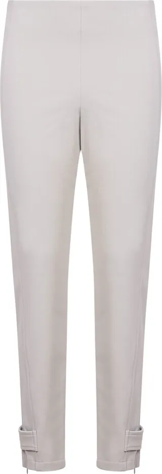 White Mid-rise Trousers