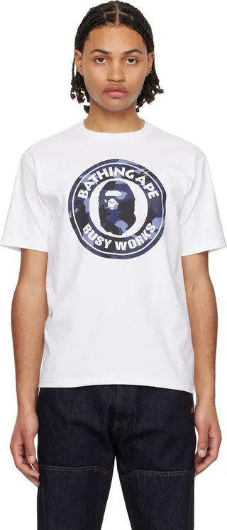 BAPE White Color Camo T-Shirt