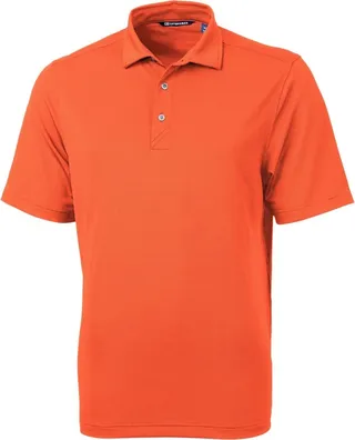 Cutter & Buck Virtue Eco Pique Recycled Mens Polo Shirt - College Orange - S