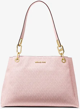 Trisha Large Logo Shoulder Bag
