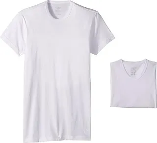 2(X)IST 3-Pack ESSENTIAL Slim Fit Crew Neck T-Shirt (White New Logo) Men's T Shirt