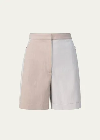 Filia Patchwork Denim Bermuda Shorts